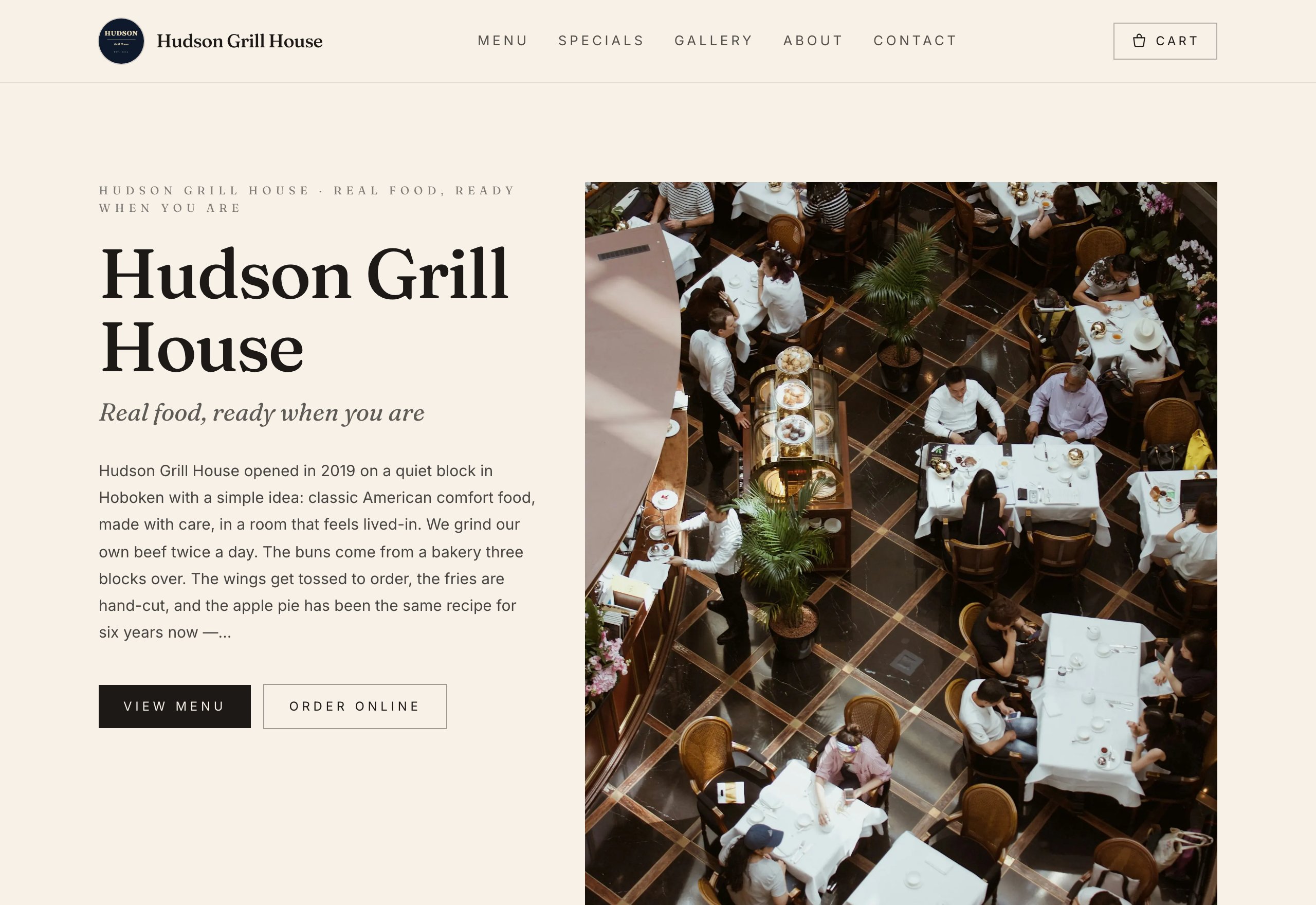 Plantilla Classic — Warm, magazine-style