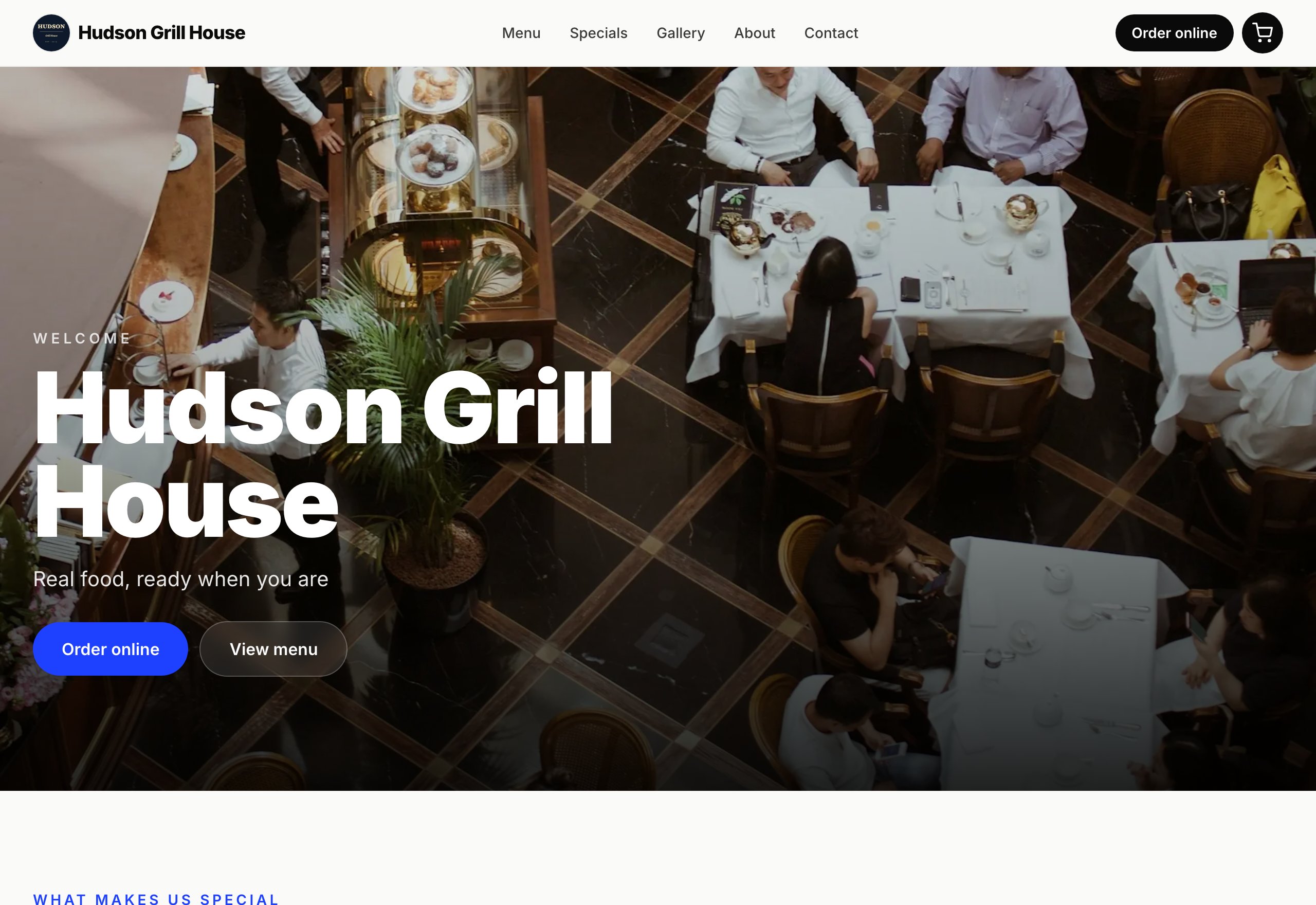 Plantilla Modern — Bold, photo-driven